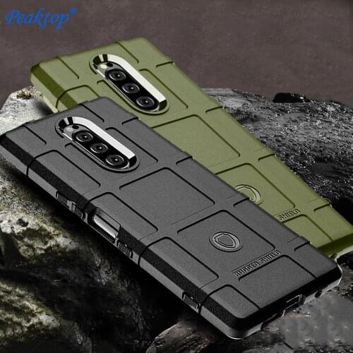 Rugged Shield Silicone Case For Sony Xperia 1 III 5 II 8 10 Plus Cases Military Cover For Sony XZ4 Compact XA3 Ultra L3 Ace Case