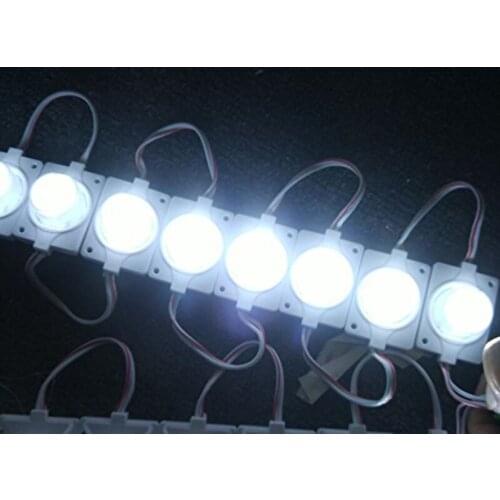 600pcs/lot Super bright 200pcs High Power 1 LED Module with Big Lens 1.5W White 90-110LM Emitting Side Waterproof Decorative