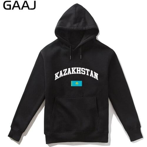 GAAJ Kazakhstan Flag Men Hoodie Women Male Zipper Casual Fleece Hooded Hoodies Coats Man Streetwear Felpe #GUJQ8