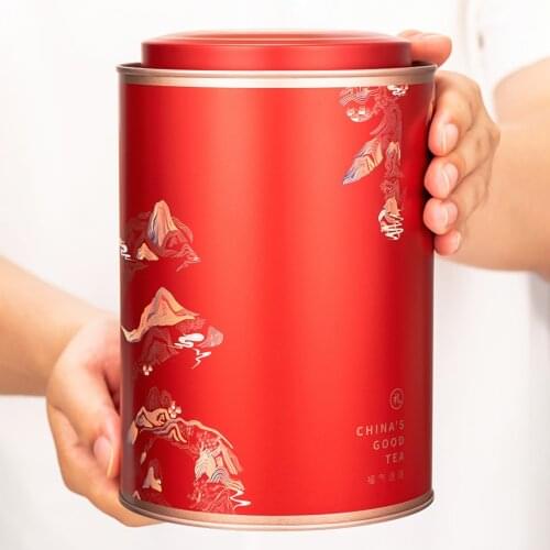 Tea Packaging Empty Cans Double Sealed Cans Large Coffee Container Capacity Sealed Creative Round Tinplate Cans Wholesale