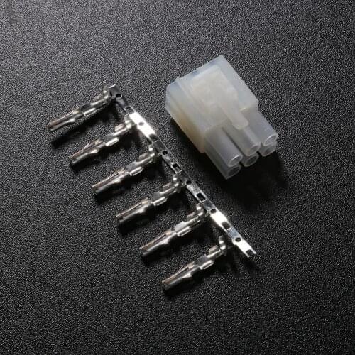 External 6p 6pin Power Supply Cable Plug Connectors for Hytera MD600 MD610 TM80 YAESU FT-857D/FT-897D/ Icom IC-725A