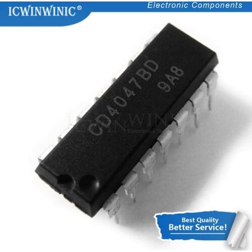 10piece CD4047BE CD4047 DIP14 DIP new original In Stock