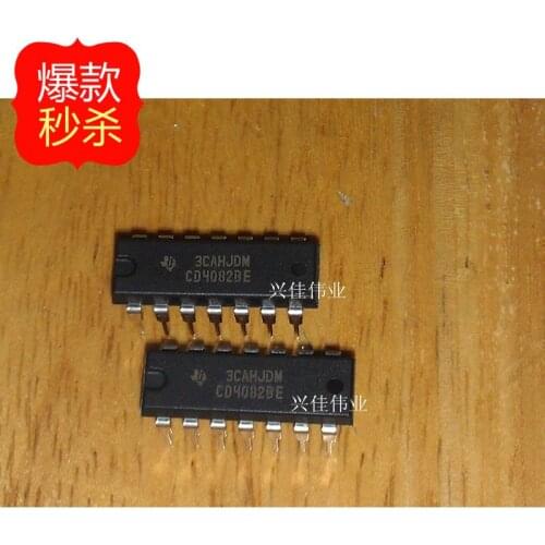 10PCS [ Original authentic] CD4082 CD4082BE DIP14 new spot