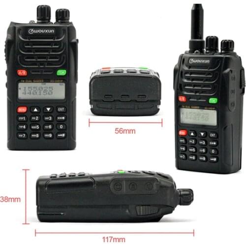2 sets WOUXUN KG-UVD1P Dual Band Two Way Radio with 1700mAh battery FM Transceiver UVD1P Walkie Talkie UHF VHF HAM Radio