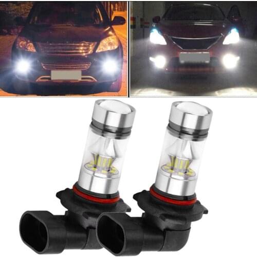 2PCS 9005 HB3 100W High Power LED 6000K White Fog Light Bulb Driving Lamp Car Daytime running lights