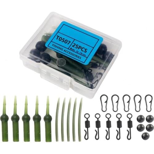 25Pcs/Set Fishing Tail Hose Soft Various Shapes Plastic Carp Group Accessory Swivel Pin Hose Reusable Fishing Tail Tube Outdoor