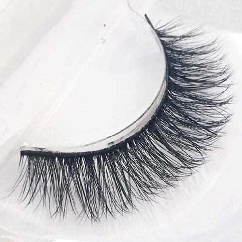 3 pairs false eyelashes 3D Thick cross Natural long eyelash extension high-grade fiber synthetic hair Eye Lashes