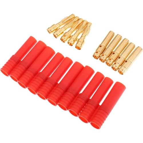 5Pairs 4mm Male Female Bullet Connector Banana Plugs Adapter for RC Battery Kits