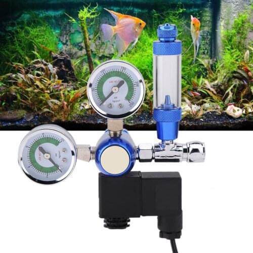 G5/8 Aquarium CO2 Regulator Check Valve Bubble Counter with Solenoid Magnetic Solenoid Check Valve CO2 Pressure reducing Valve