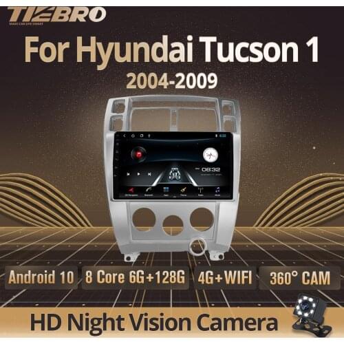 TIEBRO 2.5D IPS Android 9.0 Car Stereo Radio For Hyundai Tucson 1 2004-2009 Auto Multimedia Player GPS Navigation System 4G Wifi