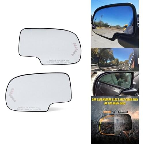 Side Heated Mirror Glass for Cadillac Escalade for Chevrolet Silverado for GMC Sierra Tahoe