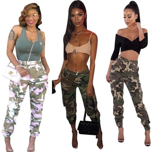 CHAIYAO Women's Camouflage Pants