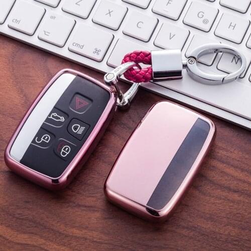 TPU Car Key Case Key Cover for Land Rover RANGE ROVER SPORT freelander 2 DISCOVERY 4 Evoque Jaguar XE XJ XJL XF Car Accessories