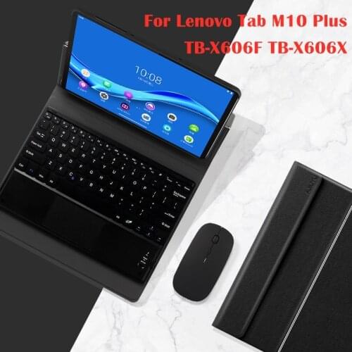 Keyboard Case For Lenovo Tab M10 FHD Plus 10.3 inch TB-X606F TB-X606X Tablet Case Wired Charge Bluetooth keyboard Cover Mouse