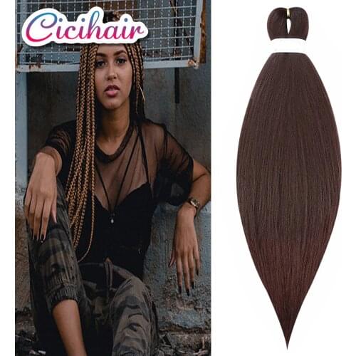 CICIHAIR Easy Jumbo Braids Hair Extensions Pre Stretched Braiding Hair Soft Yaki Texture Afro Synthetic Hair For Braid