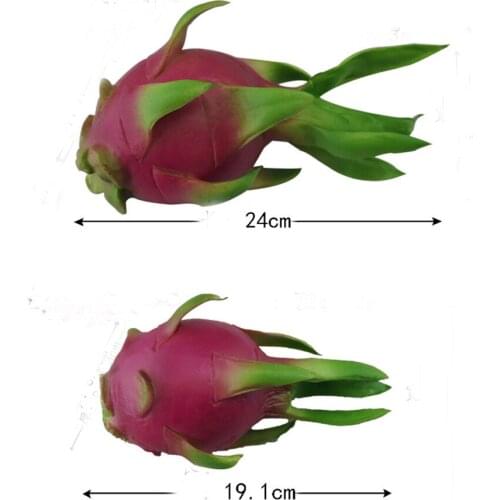 High Imitation Artificial Fake Pitaya Fruit Artifical Pitaya&artificial Plastic Fake Simulated Pitay Ornaments Decoration
