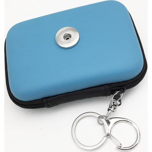 Square Mask storage bag 18mm Snap Buttons Jewelry Coin Small Wallets Data cable storage bag QB311