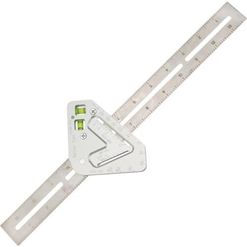 Stainless Steel 300mm Multi-function Woodworking Triangle Ruler Angle Ruler Revolutionary Carpentry Tool Measuring Tool