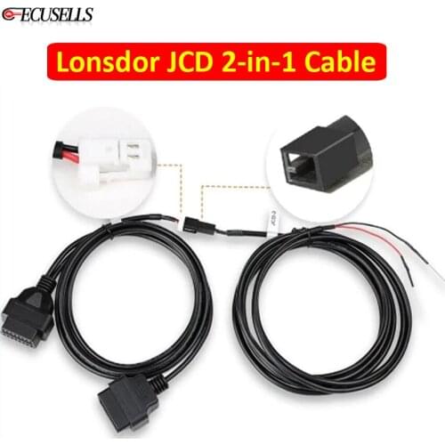 Lonsdor JCD 2-in-1 Multifunctional Programming Cable Work with K518ISE for Jeep for Chrysler for Dodge for Fiat for Maserati