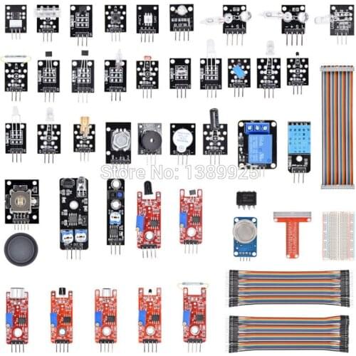 Free Shipping Sensor Module Kit For Raspberry Pi Model B+ With GPIO Extension Jumper for raspberry pi 3