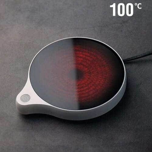 110V/220V Cup Heater Mug Warmer 100°C Hot Tea Makers Warmer Coaster 5 Gear Cup Heaters Coffee Milk Tea Heating Pad 200W