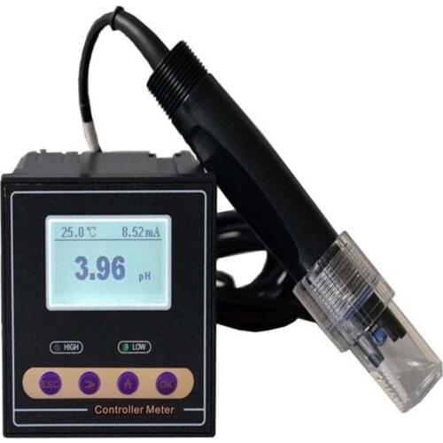 Original Online Industrial PH Controller ORP Meter Monitor Digital 0.02pH 1mV Upper Lower Limit Control Alarm PH Controller