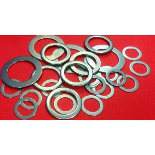 M8 inner diameter flat washers 14mm outer diameter ultra-thin smooth gaskets stailess steel 0.1 0.2 0.3 0.5 0.8 1mm thick 100pcs