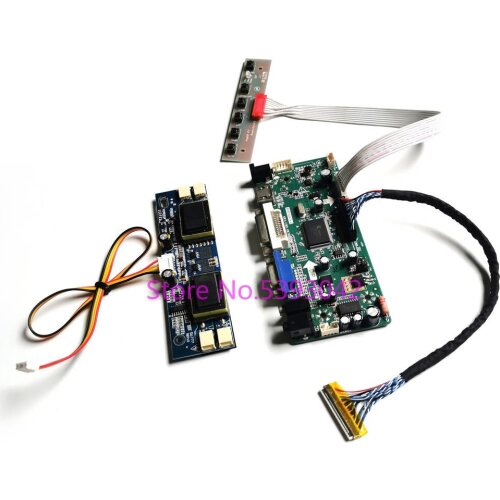 Fit LM220WE1(TL)(D1)/(TL)(D2)/(TL)(D3)/(TL)(D4) 30Pin LVDS 4CCFL keyboard 1680*1050 VGA 22" LCD screen controller board kit