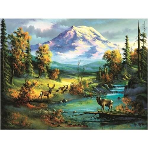 Full Embroidery Counted Cross Stitch Kits Needlework - Crafts 14 ct Aida DIY Arts Handmade Decor Oil painting - Majestic View