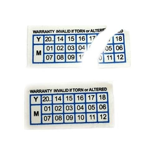 Destructible Anti-Counterfeit Paper Adhesive Warning Sticker