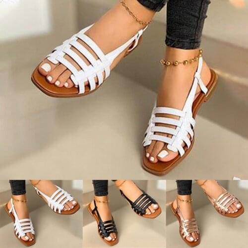 2021 sandals women summer new fashion womens sandals square heel leisure adult sandals Womens Beach Slippers