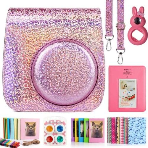 Compatible Instax Mini 9 Camera Case Bundle Flash Color with Album Filters and Other Accessories for Fujifilm Instax Mini 9 8 8