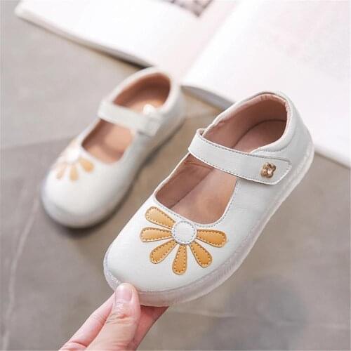 2020 Genuine Leather Mary Jane Shoes for Girls Princess Shoes Kids School Shoes Flat Little Girls Wedding Party Dress Flats