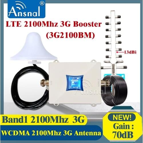 2100Mhz 3G Cellular Amplifier LTE 2100 UMTS 3G NetWork Mobile Signal Booster gsm Repeater 2G 3G 4G CellPhone Signal Repeater