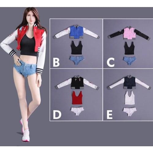 Spot 1/6 Scale female Figure Sexy Clothes Accessory Baseball Uniform Model for 12'' Action Figure Body