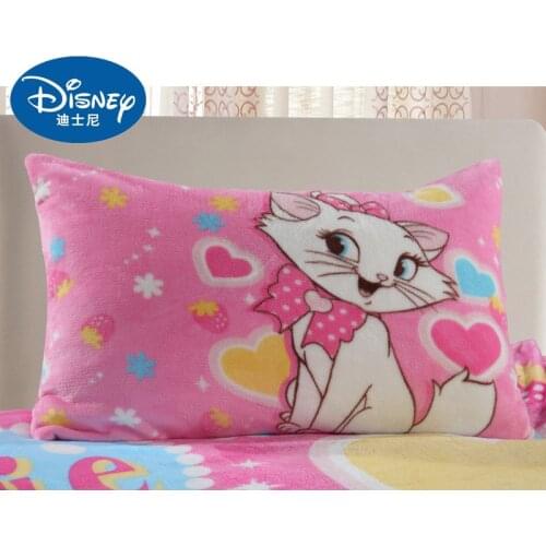 Disney Flannel Marie Children baby Pillowcases 1pcs Cartoon elsa anna Pillow Cover Decorative PillowsCase Cushion Cover gifts
