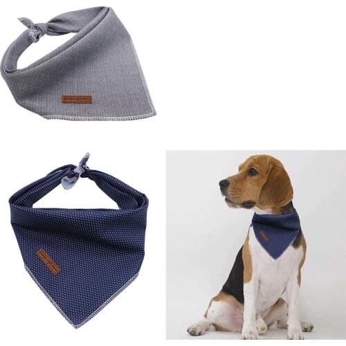2 Pcs Unique Style Paws Dog Bandana Dog Accesseries Pet Product Gift for Dog Bandage Bandana Collar Dot