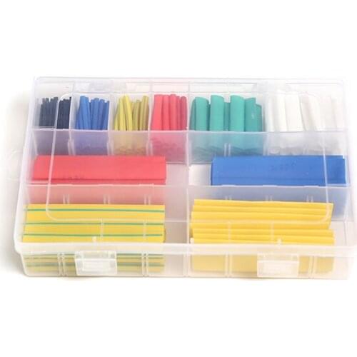 202 pcs Set Shrinkable-Wire-Cable Heat-Shrink-Tube Assorted Insulation Shrinkable