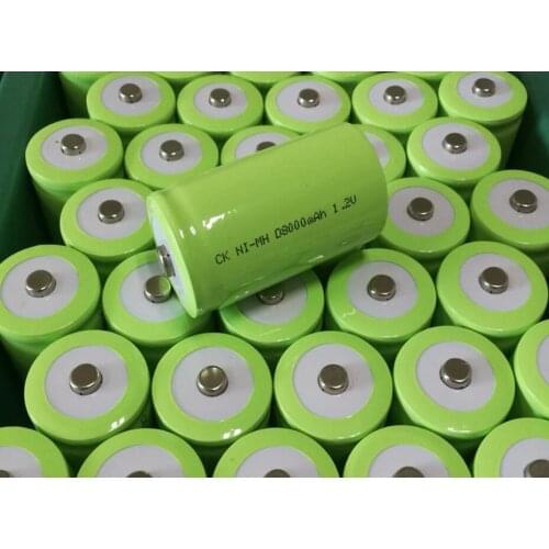 4PCS 1.2V Ni-Mh rechargeable battery 8000mah LR20 R20 D Size NIMH NI MH cell for gas cooker oven burner LED torch and clock