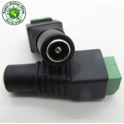 5X Female Connector Plugs For 5050 / 3528 SMD LED Strip sigle color Light DC Power Supply AC Adapter Plug Cable Jack