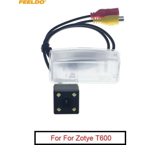 FEELDO Car CCD Rear View Camera with LED For Zotye T600 2014-2017 Auto Reversing Backup Parking Camera #AM6010