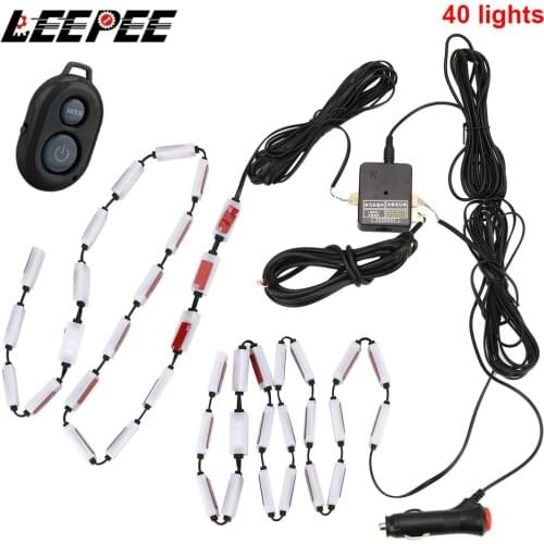 Car RGB LED Strip Light Auto Atmosphere Lamps Car Interior Lights Sound Music Control Car-Styling Decorative Warning Light