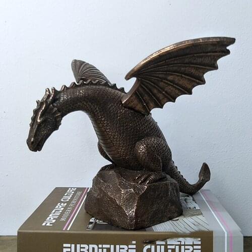 Home Garden Landscape Decoration Fountain Pool Can Spray Water Dinosaur Statue Outdoor Balcony Fish Pond Decorative Sculpture