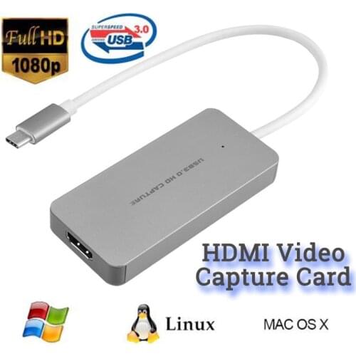 Gaming LIVE VIDEO CAPTUR CARD Camera Video Recorder YUY2 MJPEG HDMI-compatible To UBS 3.0 C for MAC ps4 Windows Linux pc laptop
