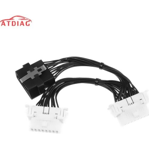 OBDII OBD 2 1 TO 2 Y Cable Female 16 Pin Splitter Extension Auto Car Connector Extension Cable Adapter