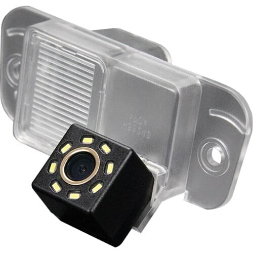 Misayaee Car Rear View Reverse Parking Camera Golden 8 LED for Ssangyong Rexton Lester Kyron Korando Actyon