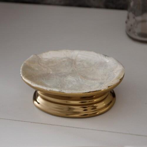 Ceramic hand sanitizer bottle Bathroom shower gel, shower gel, shampoo, press-packed cans For travel Pure color simplicity Retro