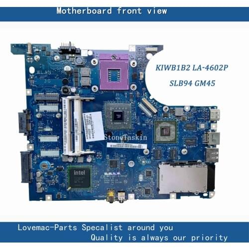 KIWB1/B2 LA-4602P original mainboard For Lenovo Y550 Laptop motherboard Mainboard SLB94 GM45 N10P-GS-A2 DDR3 100% tested