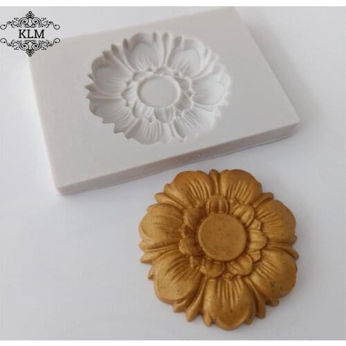 KLM new single sunflower silicone ketone mold cake chocolate biscuit kitchen tool
