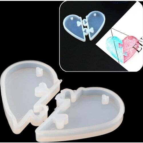 Love locks for lovers Pendant Silicone Mold DIY Epoxy Resin Mould Jewelry Tools Dried Flower Resin Decorative DIY Hand Crafts